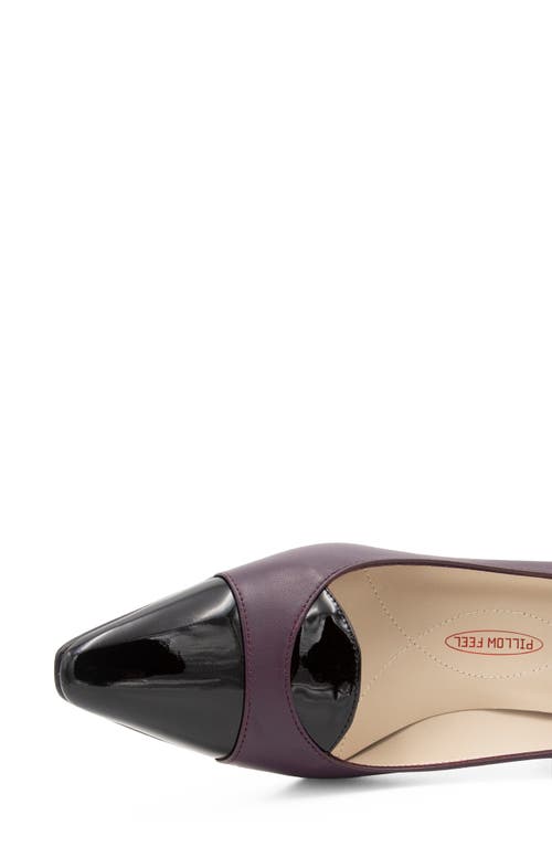 Amalfi By Rangoni Ibis Pump In Eggplant Black Glove Patent