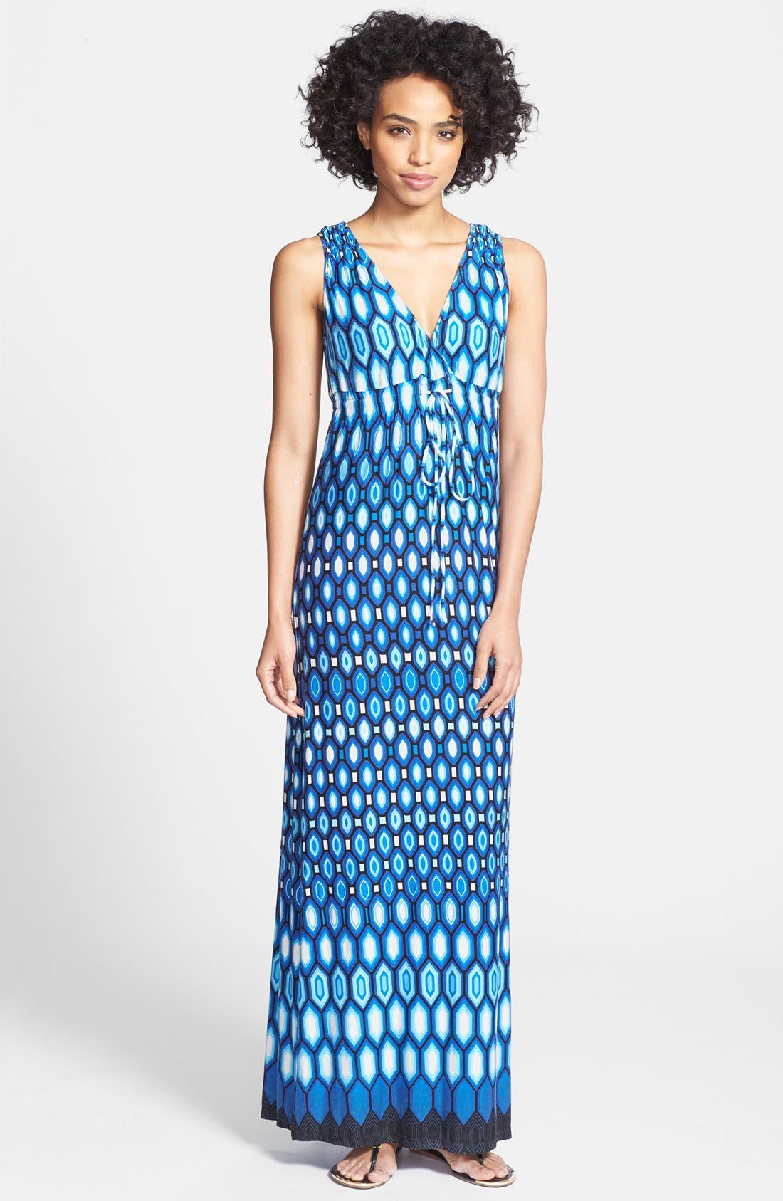 Laundry by Shelli Segal Print Surplice VNeck Maxi Dress Nordstrom
