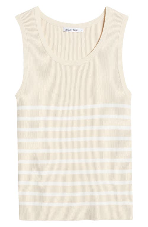 BRAVE + TRUE BRAVE+TRUE AMBA STRIPE RIB KNIT TANK TOP 