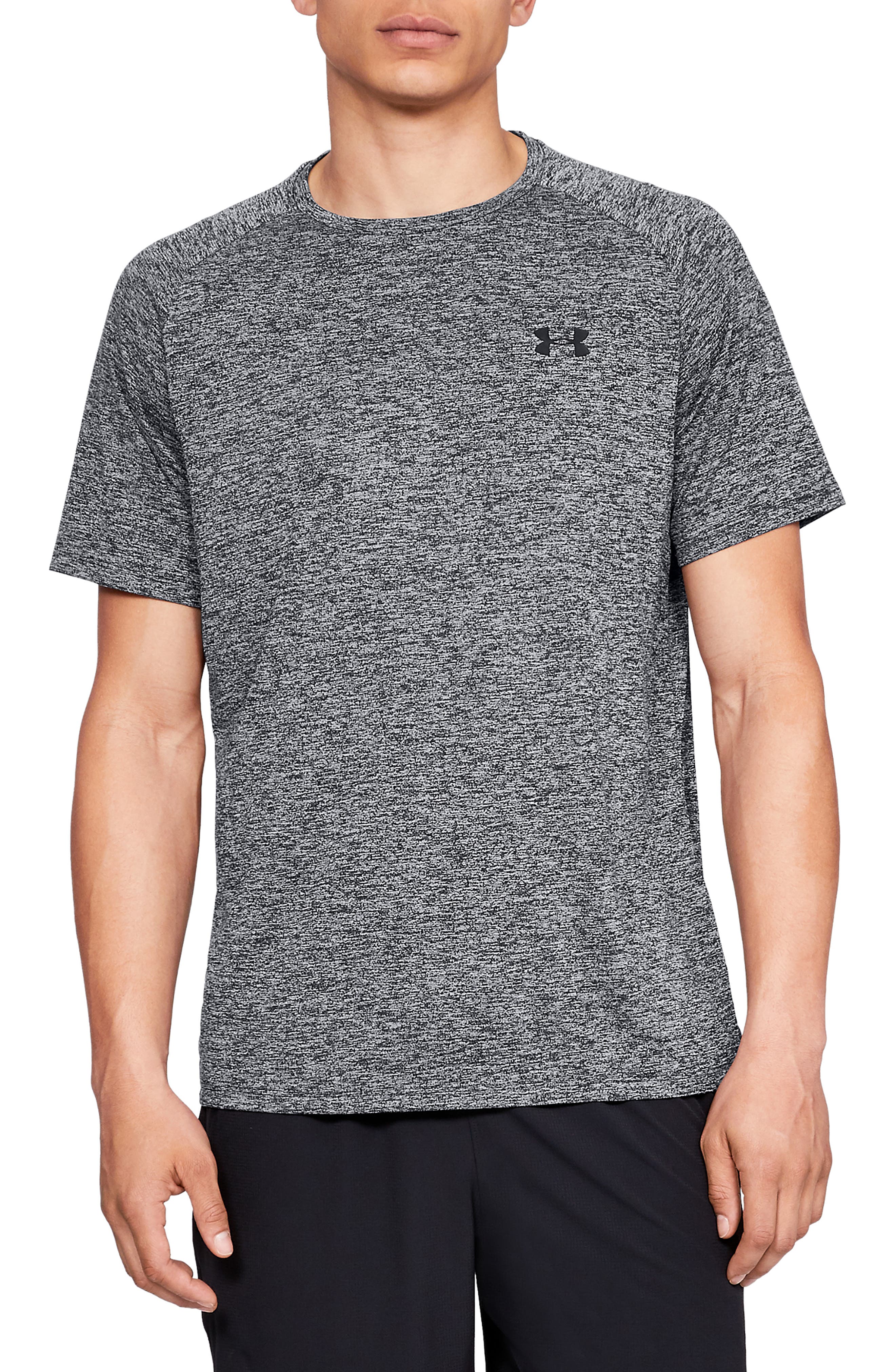 UPC 192006316060 product image for Under Armour UA Tech(TM) T-Shirt in Black/Black at Nordstrom, Size Small | upcitemdb.com