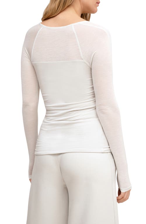 Shop Marcella Lonnie Long Sleeve Top In Mist