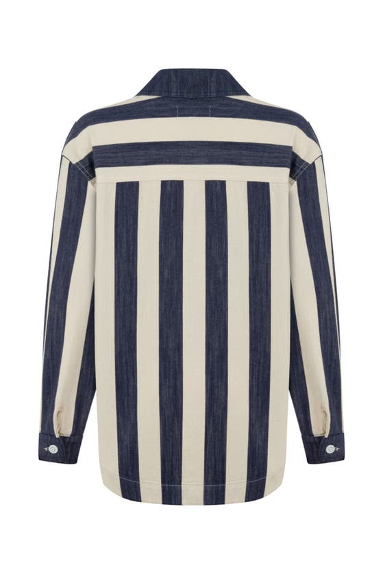 Shop Nocturne Striped Jacket In Multi-colored