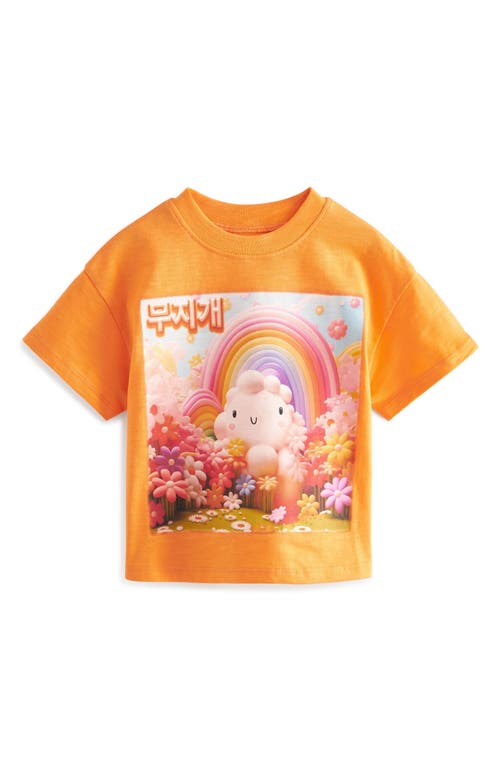 Next Kids' Cosmic Days Cotton Graphic T-shirt In Orange