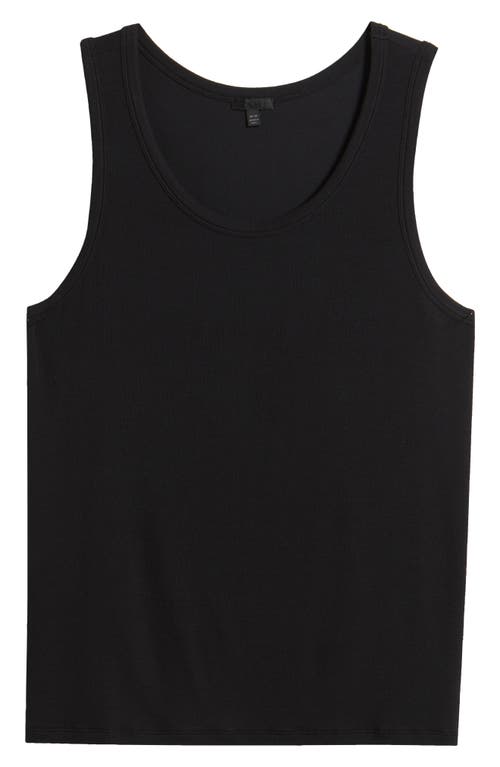 Shop Atm Anthony Thomas Melillo Modal Rib Tank In Black