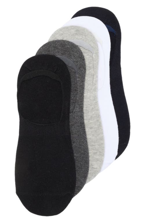 Shop Slate & Stone Assorted 5-pack No-show Socks In Black Multi-color