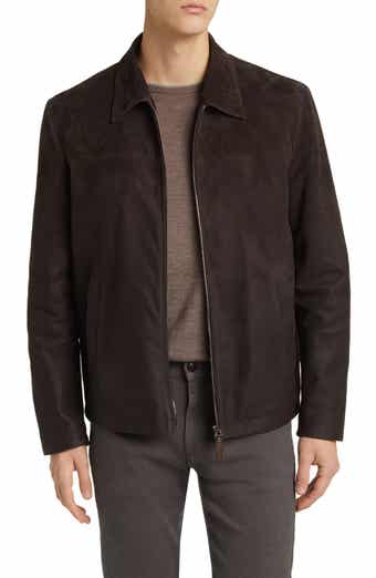 Remy leather 2025 suede moto jacket