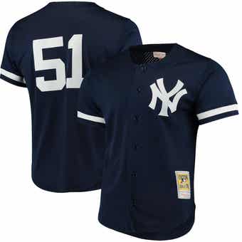 Men's Nike Navy New York Yankees Jersey Button-Up Hoodie