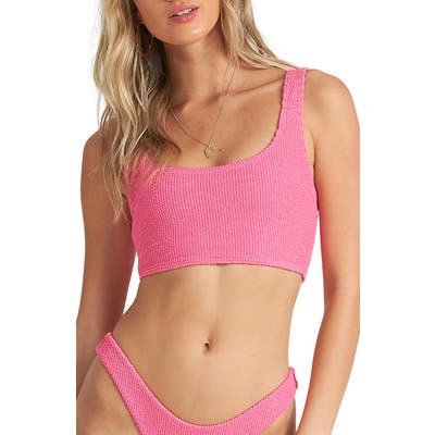 Billabong Summer High Bikini Top, Pink