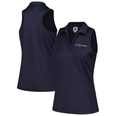 Women V-neck Sleeveless Golf Polo T-Shirt Raceback Tennis Outdoor