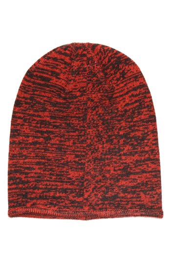 Shop Portolano Tweed Slouchy Beanie In Cinnamon/dark Brown