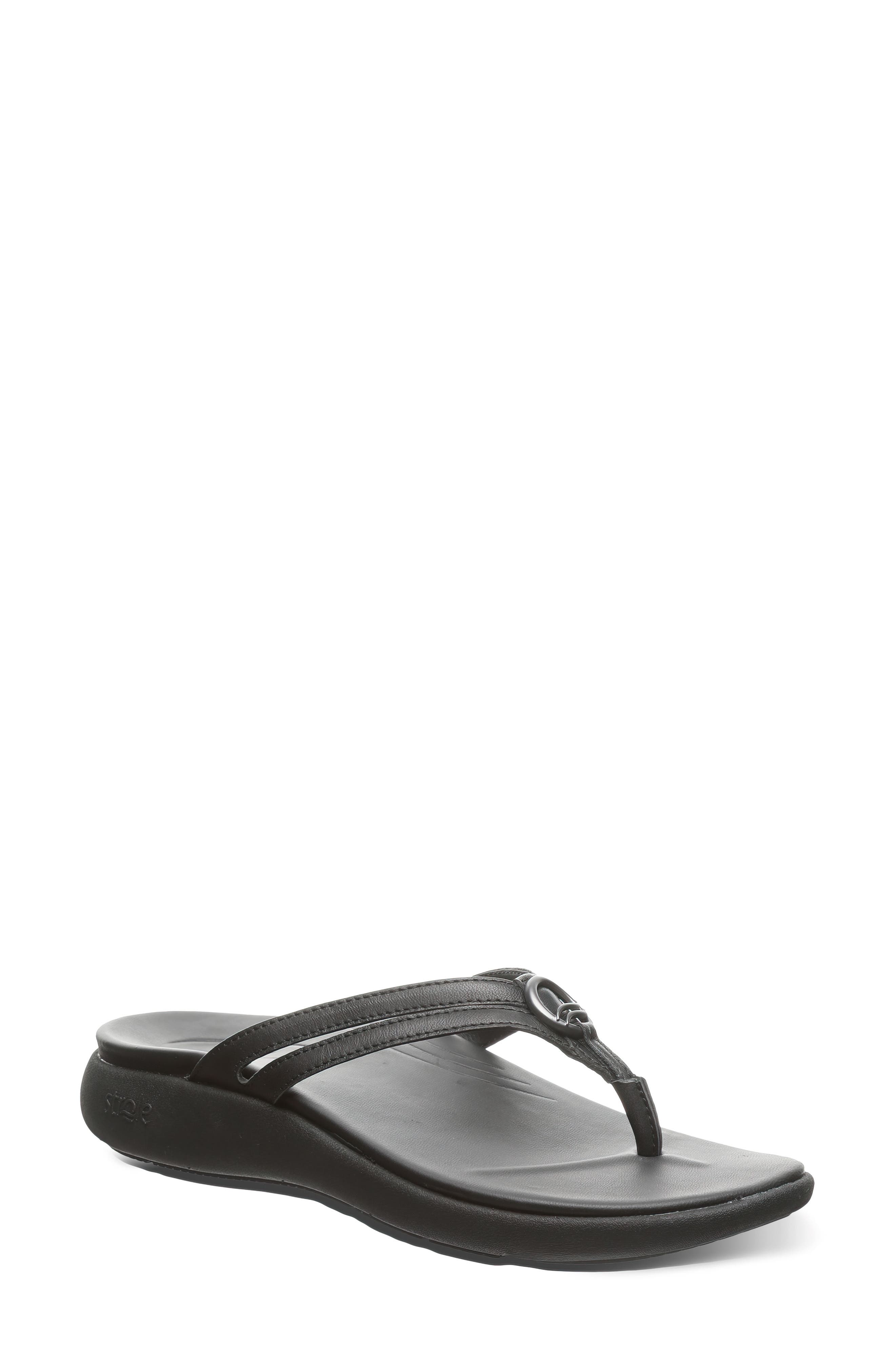 black flip flops nordstrom