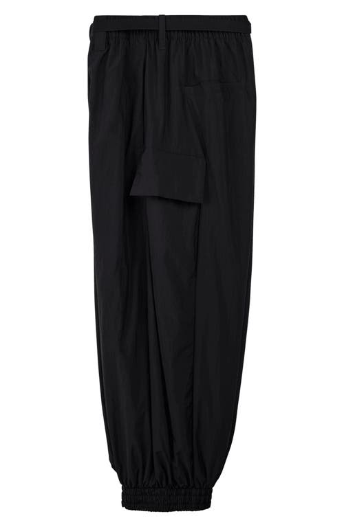 Shop Y-3 Belted Recycled Polyamide Jogger Track Pants In Black