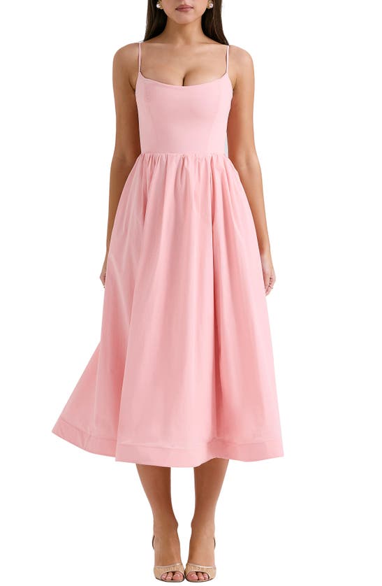 Shop House Of Cb Lolita Fit & Flare Midi Sundress In Pink Flared