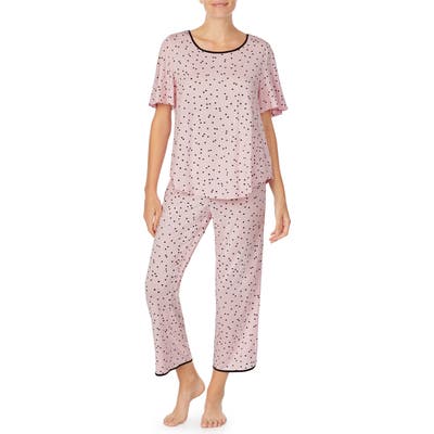 Kate Spade New York Dot Print Pajamas, Pink