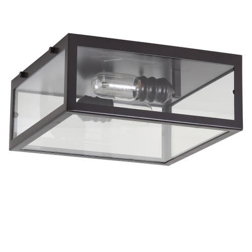 JONATHAN Y JONATHAN Y GRAYSON 2-LIGHT BOHEMIAN FARMHOUSE IRON/GLASS LED FLUSH MOUNT 