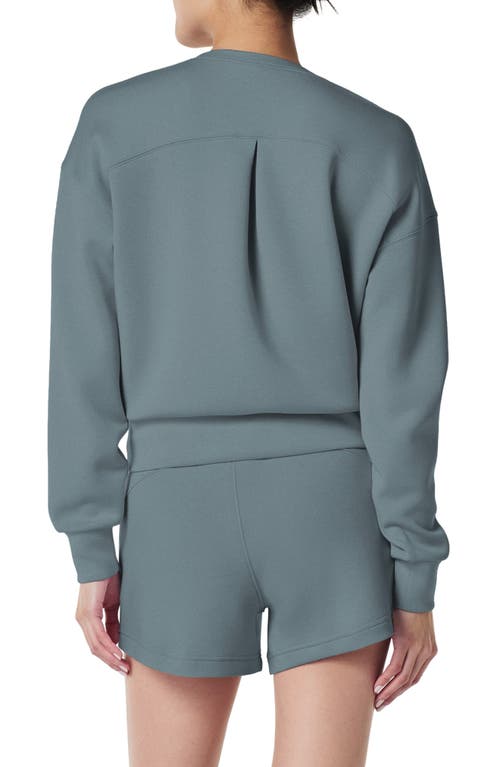 Shop Spanx ® Airessentials Crewneck Sweatshirt In Dusk Blue