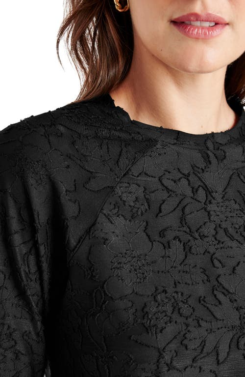 Shop Splendid Cecelia Floral Long Sleeve Top In Black