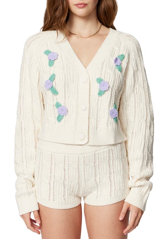 Shop Florence By Mills Wild Wish Jacquard Cardigan In Jet Stream