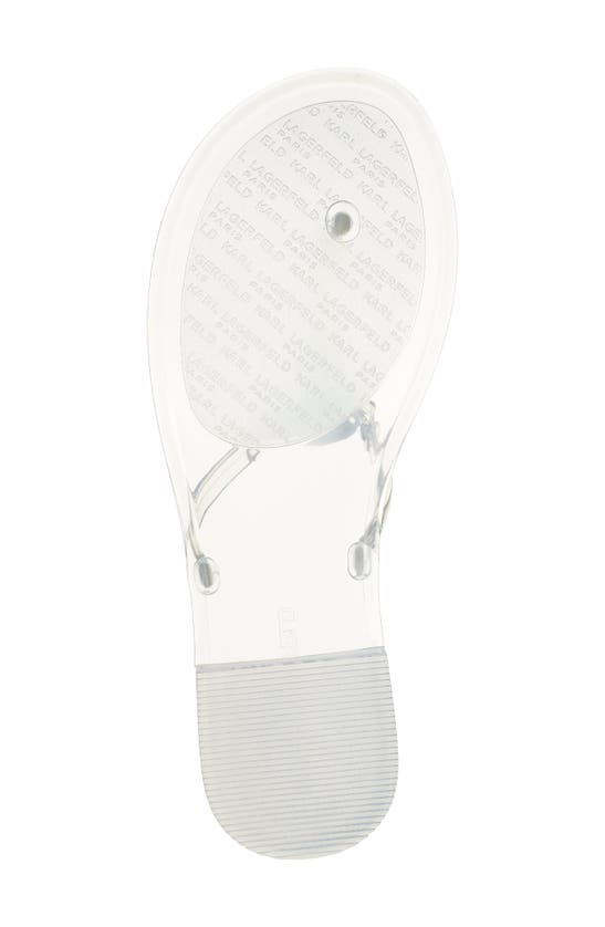 Shop Karl Lagerfeld Paris Wylda Clear Sandal