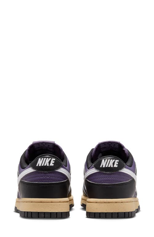 Shop Nike Dunk Low Next Natural Sneaker In Dark Raisin/white/black