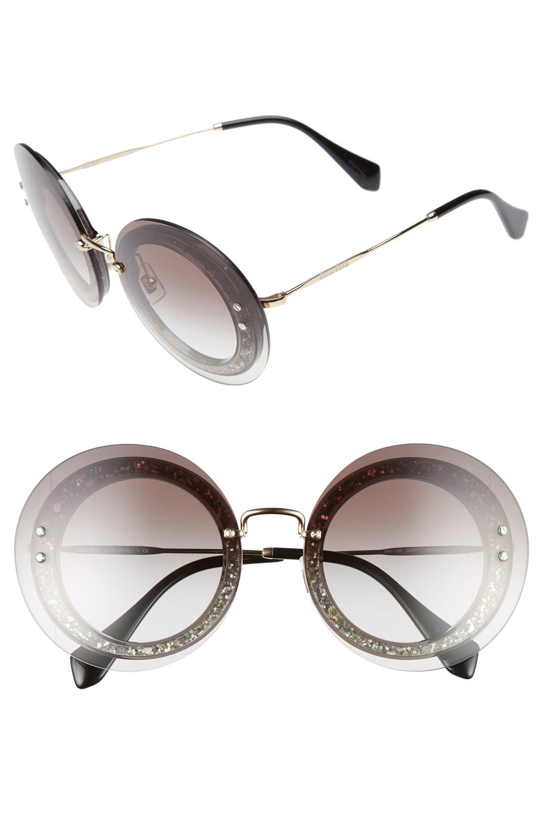 Miu Miu 64mm Round Sunglasses Nordstrom