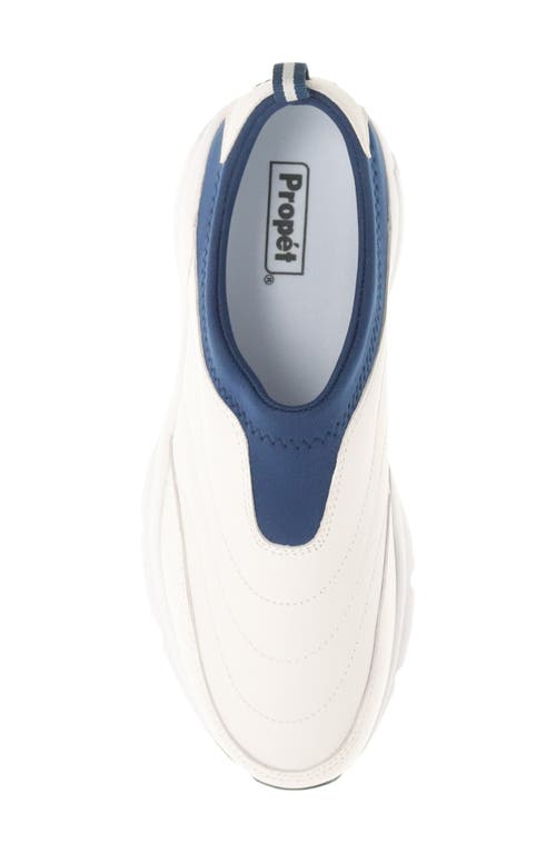 Propét Stability Slip-on Sneaker In White/navy