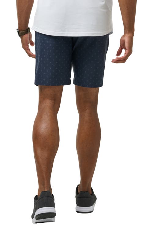 Shop Travismathew Tamlin Stretch Flat Front Shorts In Total Eclipse