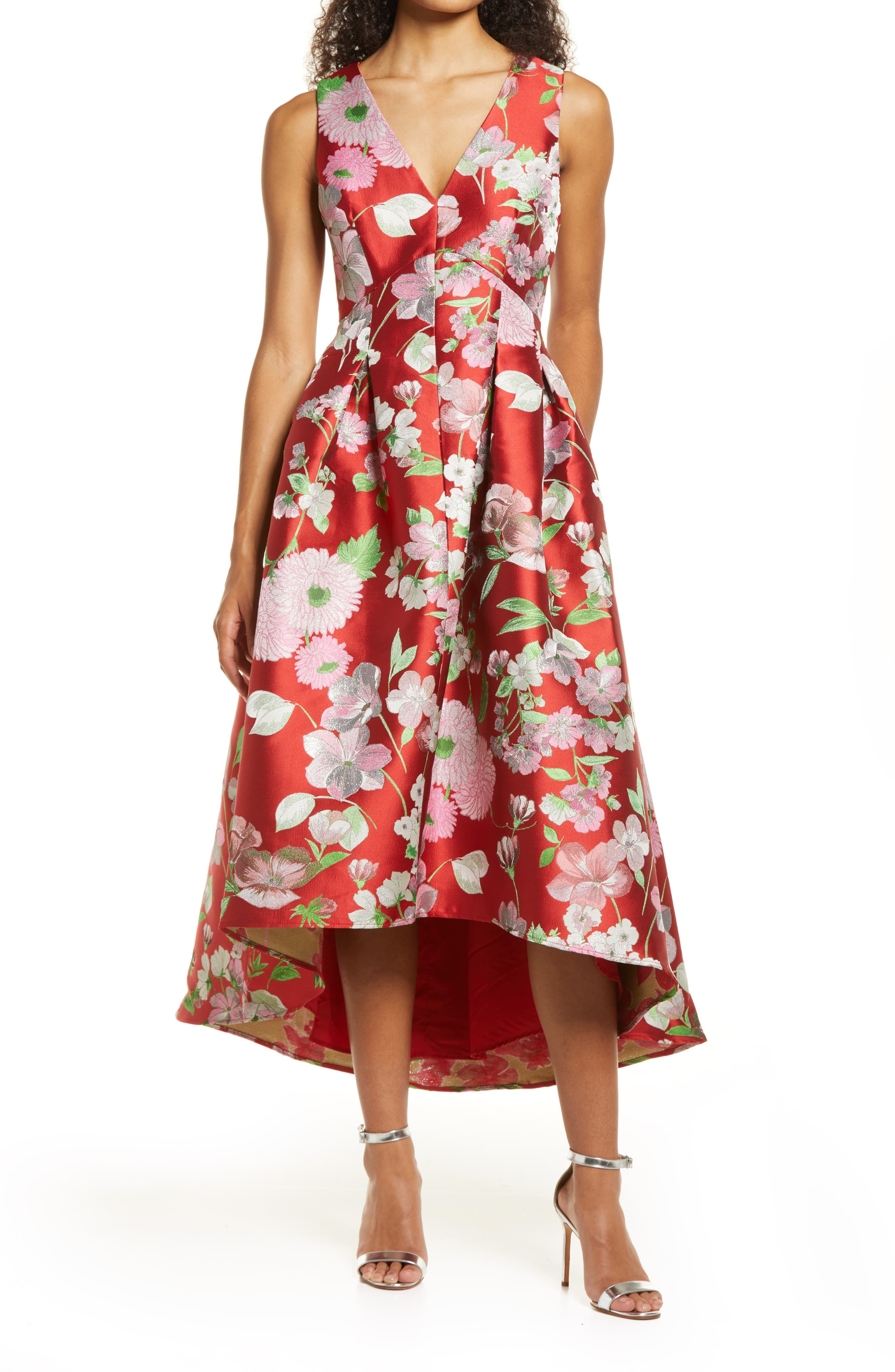 Eliza j floral high hotsell low dress