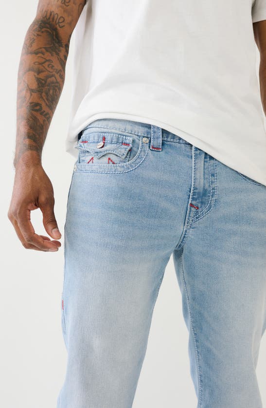 True Religion Brand Jeans Ricky Big T Snap Flap Straight Leg Jeans In ...