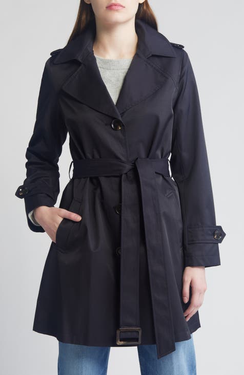 WOMEN LINEN BLEND COAT  Trench coats women, Coats jackets women