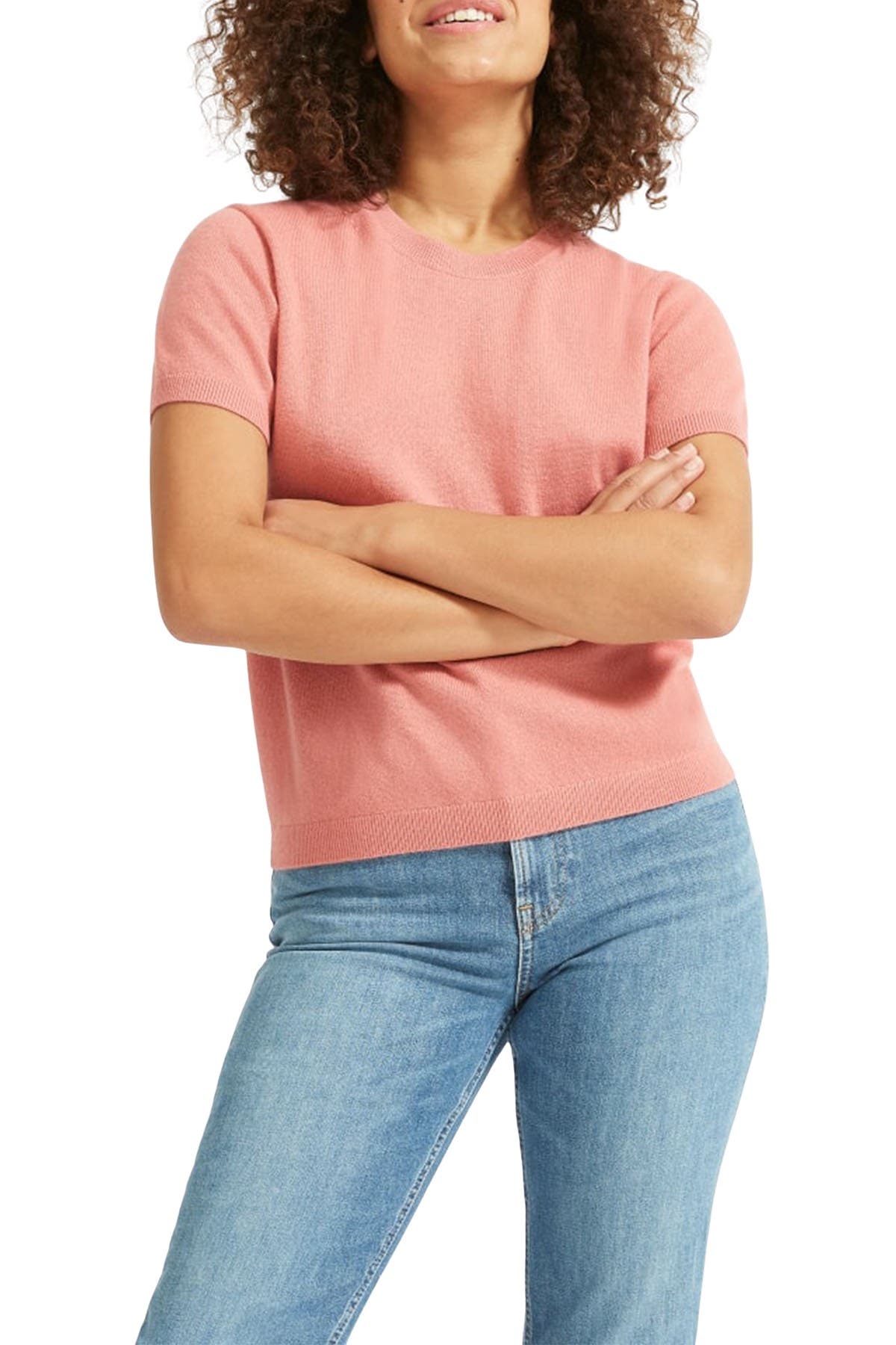 everlane pink sweater