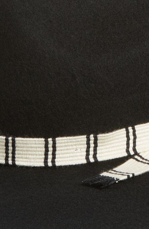 Brixton Leigh Wool Felt Fedora In Black