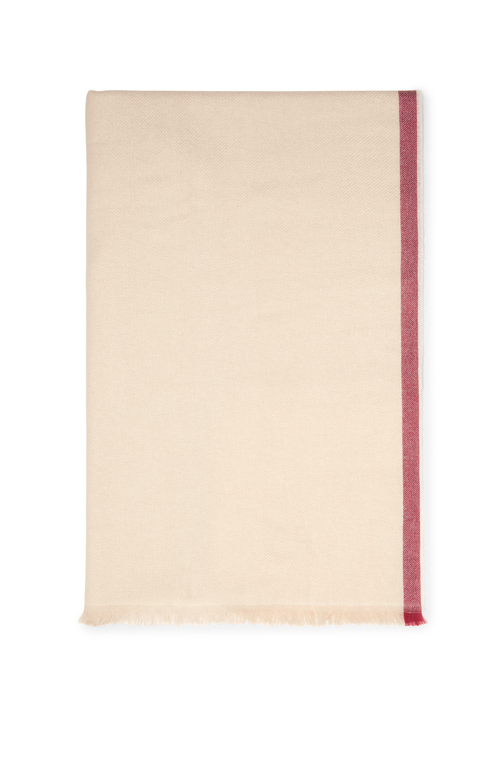 Shop Brunello Cucinelli Cashmere Scarf In Sand