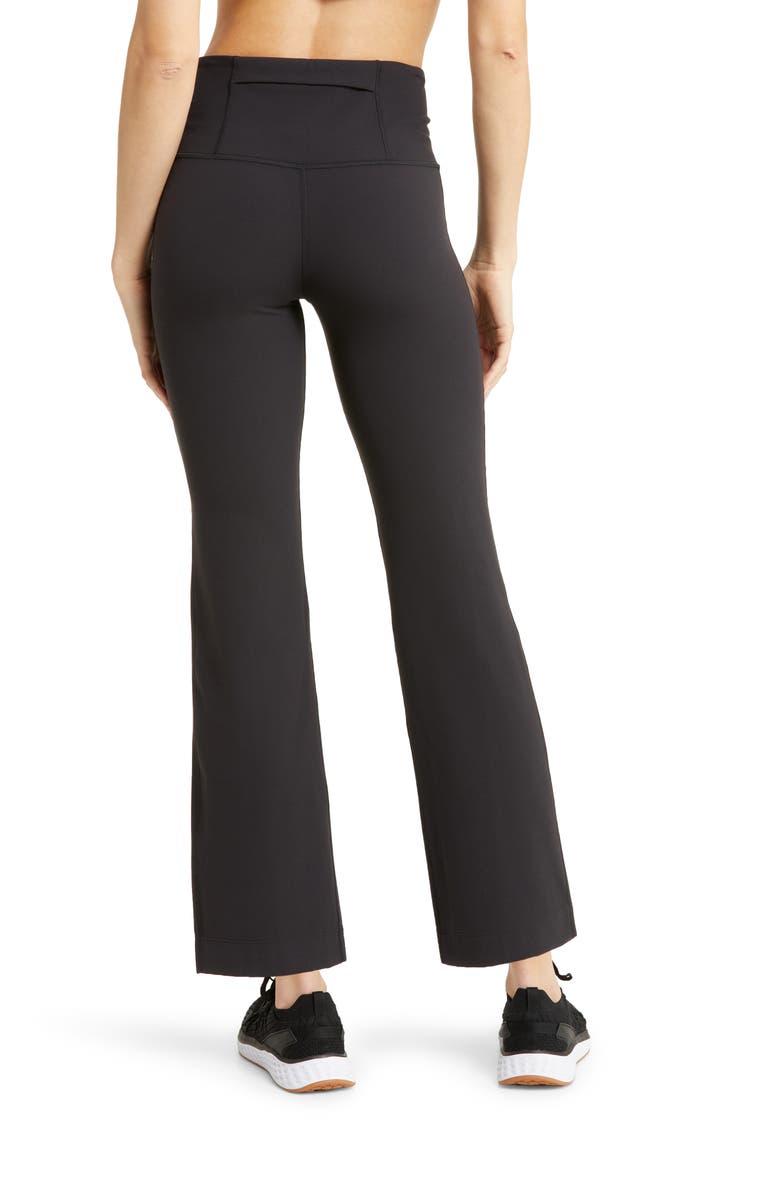Zella Studio Luxe High Waist Flare Ankle Pants Nordstrom