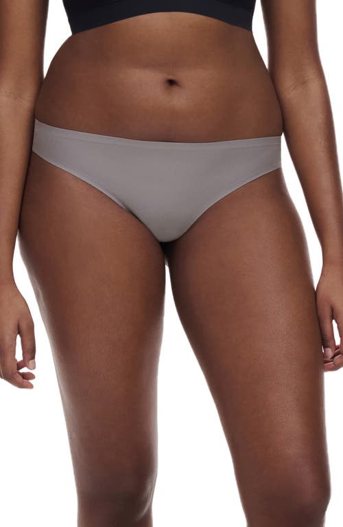 Shop Chantelle Lingerie Soft Stretch Thong In Purple Grey-oa