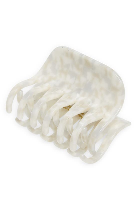 Shop France Luxe Large Double Tooth Claw Clip In Coconut Milk