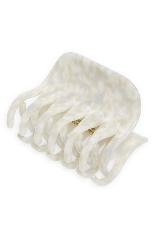 france luxe Large Double Tooth Claw Clip in Coconut Milk at Nordstrom