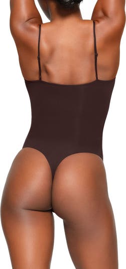 Skims WOMEN'S Brown Sleevless Thong Bodysuit, Plus Size 2X 3X, NWOT