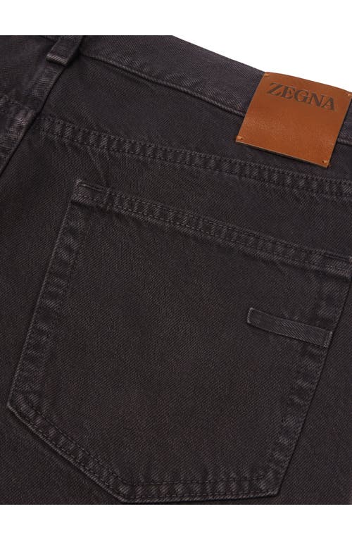 Shop Zegna City Fit Nonstretch Denim Jeans In Castoro