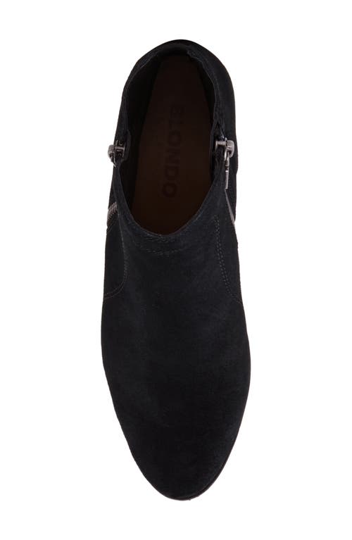 Shop Blondo Vivian Waterproof Bootie In Black Suede