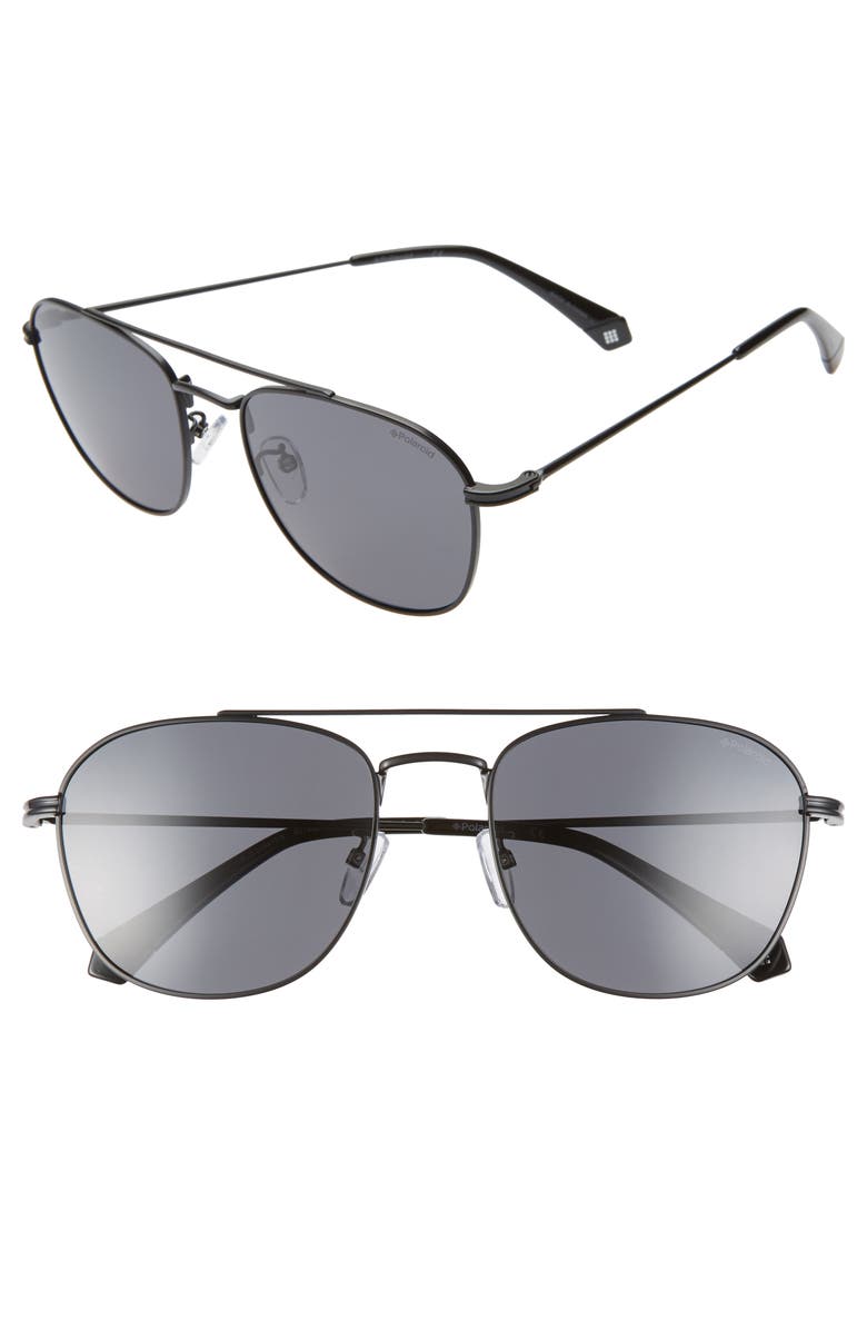 Polaroid Polarized Sunglasses Aviator Polaroid 57mm Polarized Aviator Sunglasses | Nordstrom