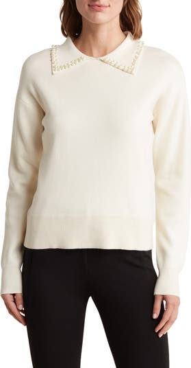 Pearl sales collar sweater