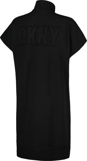 DKNY Sport Women's Sneaker Dress, White with Black Lacquer Logo, S