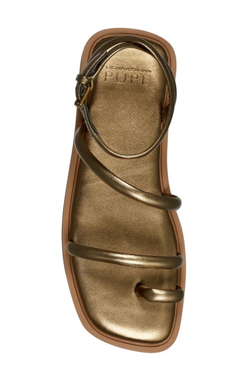 Shop Pure Donna Karan Allie Strappy Sandal In Bronze