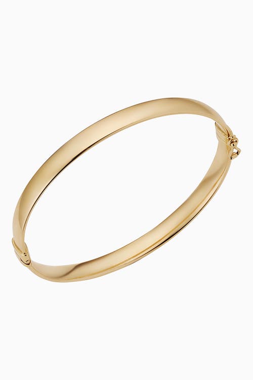Oradina 14k Gold The One Bold Bangle In Yellow Gold