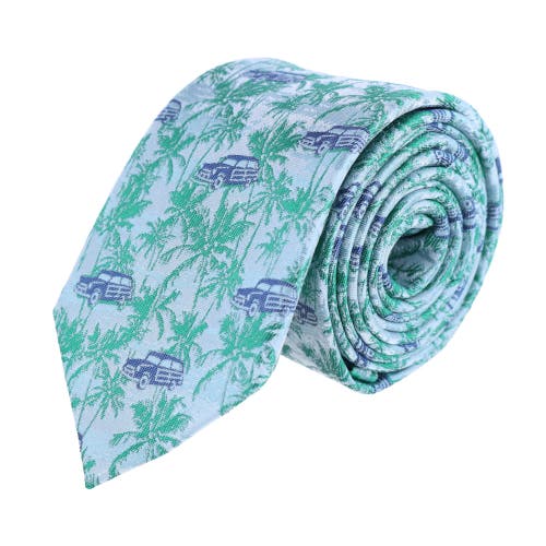 Shop Trafalgar Vacation Dreams  Palm Tree Novelty Silk Necktie In Multiple