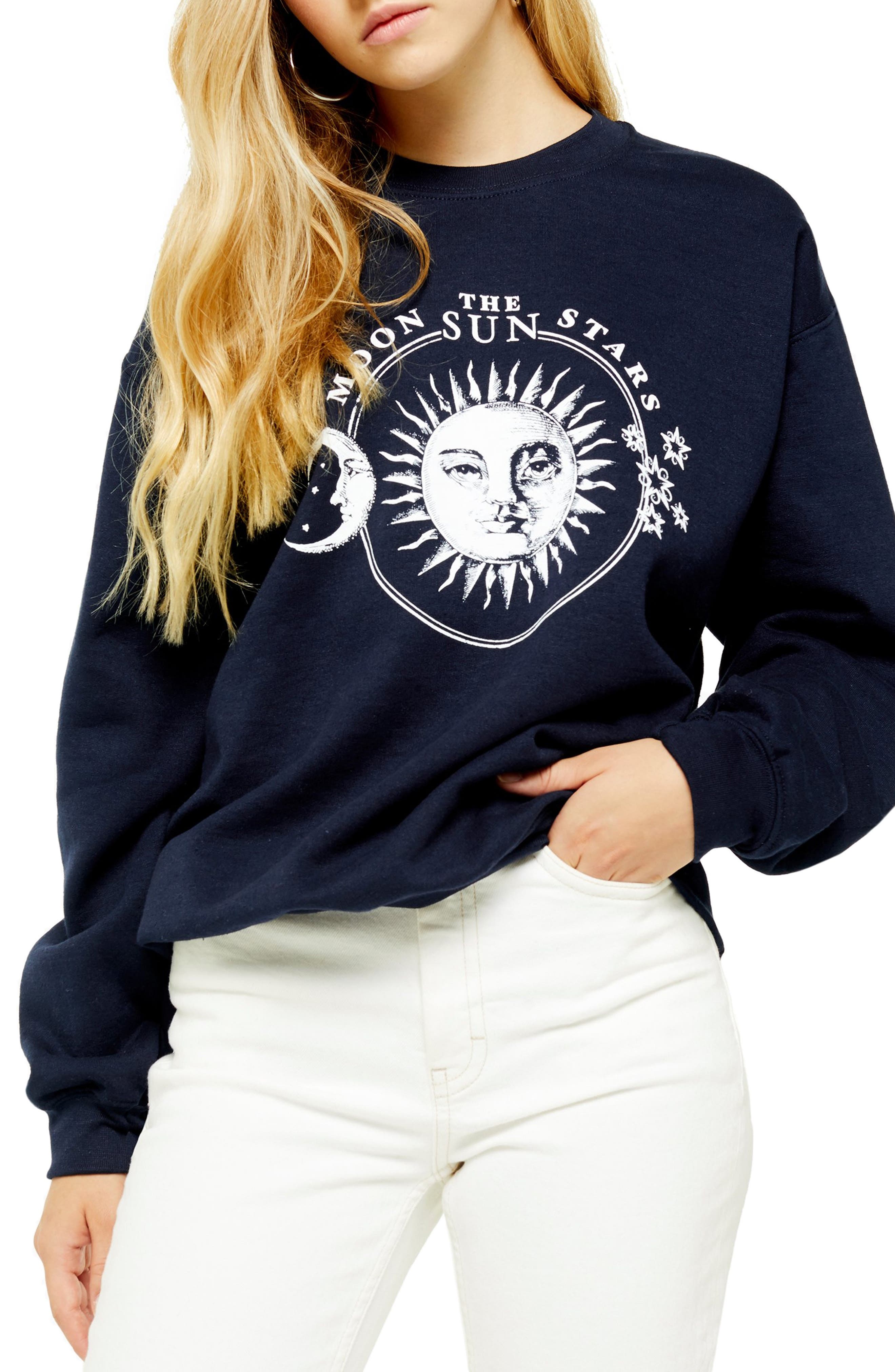 Topshop moon sweatshirt Clearance