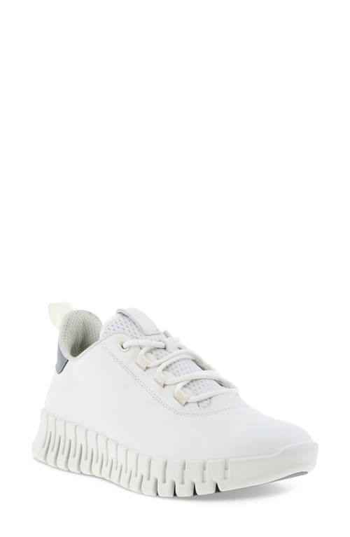 Shop Ecco Gruuv Sneaker In White/light Grey