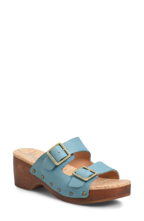 Shop Kork-ease ® Saffron Slide Sandal In Turquoise F/g