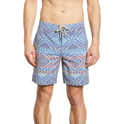Faherty Classic Board Shorts, Blue